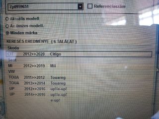 bontott SKODA CITIGO Első Középső Ütközés Érzékelő (Homlokfalon)