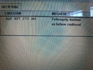 bontott SKODA FABIA I Jobb Féltengely