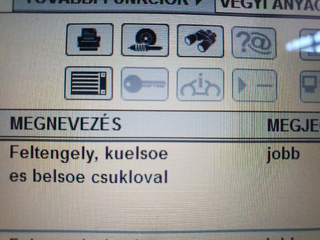 bontott SKODA FABIA I Jobb Féltengely