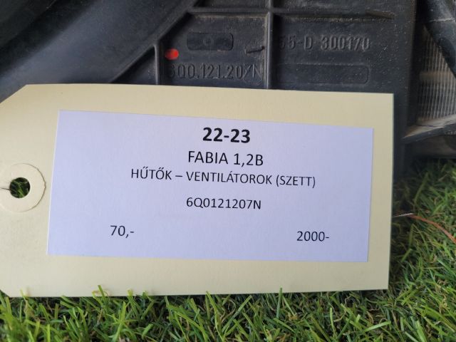 bontott SKODA FABIA I Hűtő Ventilátor(ok), Radiátor(ok) Szett