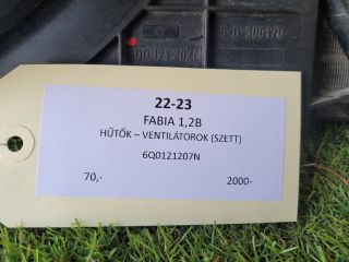 bontott SKODA FABIA I Hűtő Ventilátor(ok), Radiátor(ok) Szett