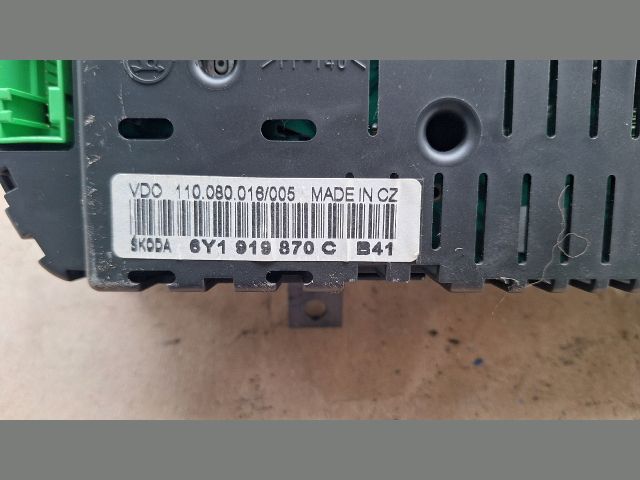 bontott SKODA FABIA I Kilométeróra