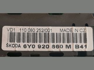 bontott SKODA FABIA I Kilométeróra