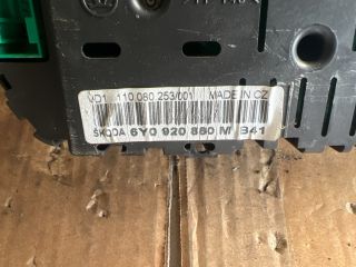 bontott SKODA FABIA I Kilométeróra