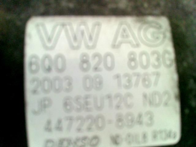 bontott SKODA FABIA I Klímakompresszor