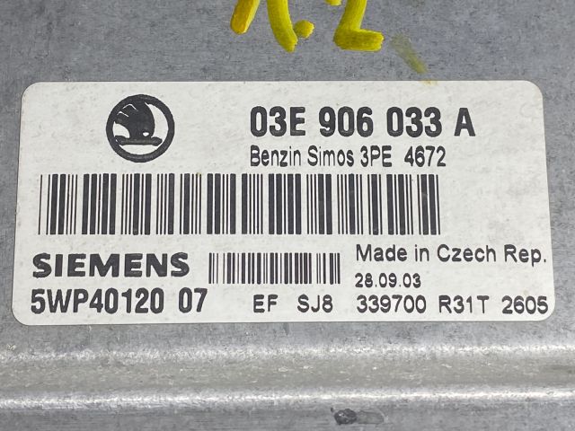 bontott SKODA FABIA I Motorvezérlő