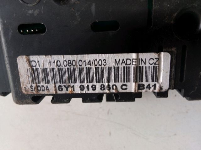 bontott SKODA FABIA I Kilométeróra