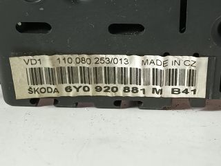 bontott SKODA FABIA I Kilométeróra