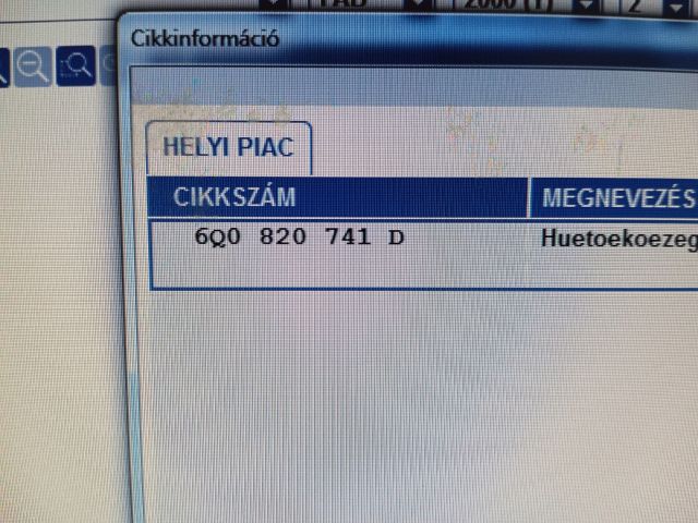 bontott SKODA FABIA I Klíma Cső