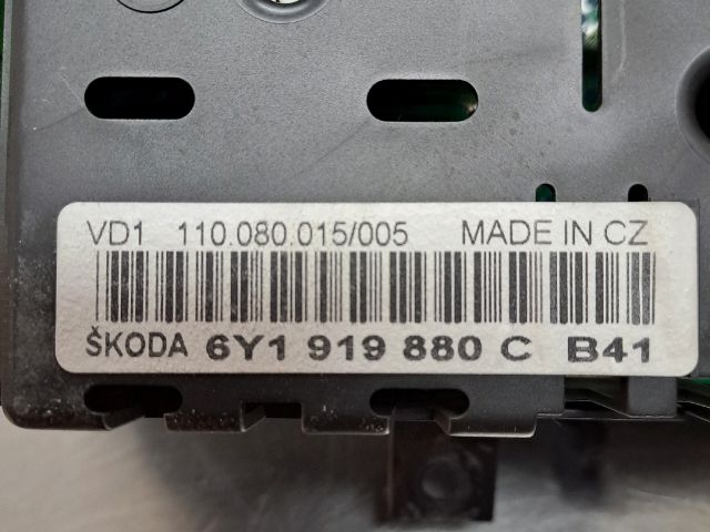 bontott SKODA FABIA I Kilométeróra