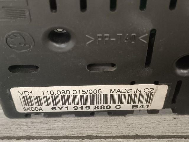 bontott SKODA FABIA I Kilométeróra