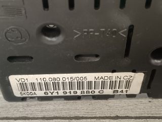 bontott SKODA FABIA I Kilométeróra