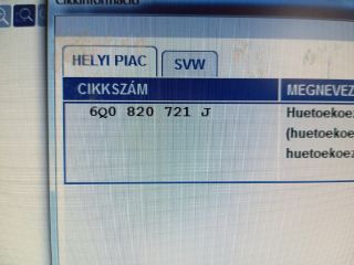 bontott SKODA FABIA I Klíma Cső