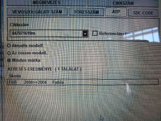 bontott SKODA FABIA I Motor Kábelköteg