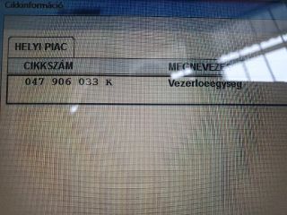 bontott SKODA FABIA I Motorvezérlő