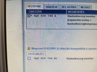 bontott SKODA FABIA I Klíma Cső