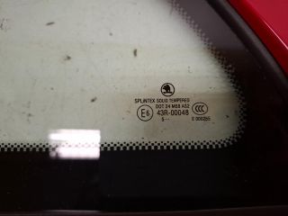 bontott SKODA FABIA I Bal C Oszlop Oldalablak Üveg