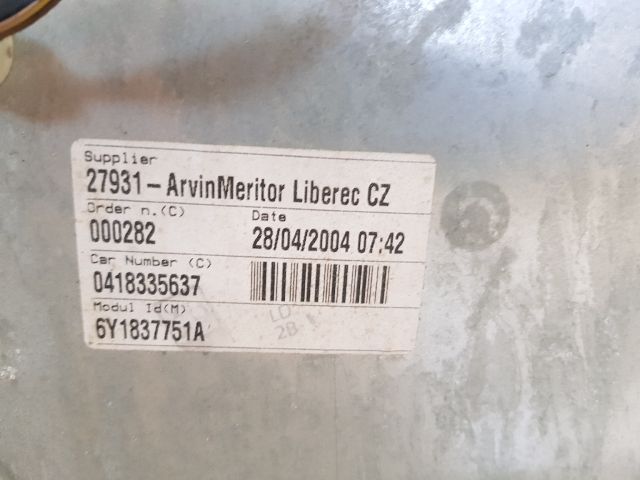 bontott SKODA FABIA I Bal első Ablakemelő Szerkezet (Mechanikus)