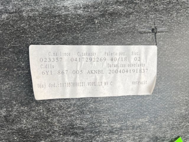 bontott SKODA FABIA I Bal első Ajtó Kárpit