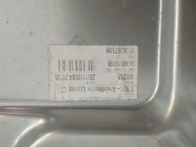 bontott SKODA FABIA I Bal hátsó Ablakemelő Szerkezet (Mechanikus)