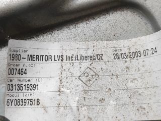 bontott SKODA FABIA I Bal hátsó Ablakemelő Szerkezet (Mechanikus)