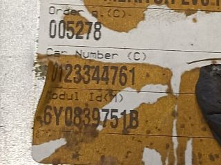 bontott SKODA FABIA I Bal hátsó Ablakemelő Szerkezet (Mechanikus)