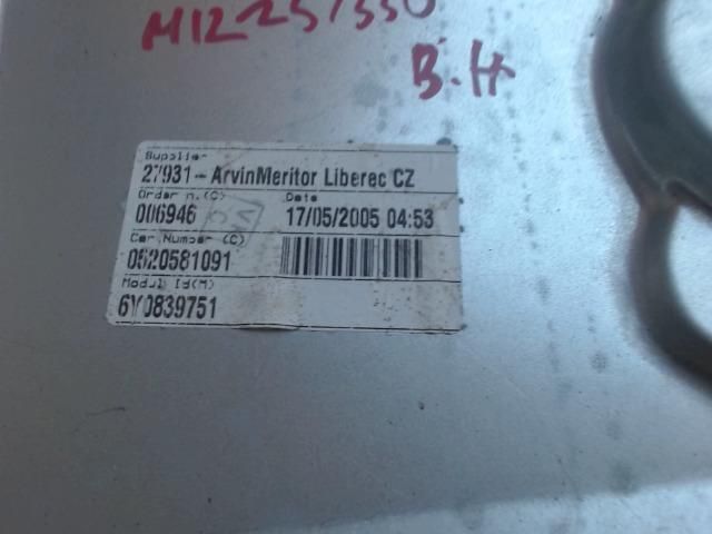 bontott SKODA FABIA I Bal hátsó Ablakemelő Szerkezet (Mechanikus)