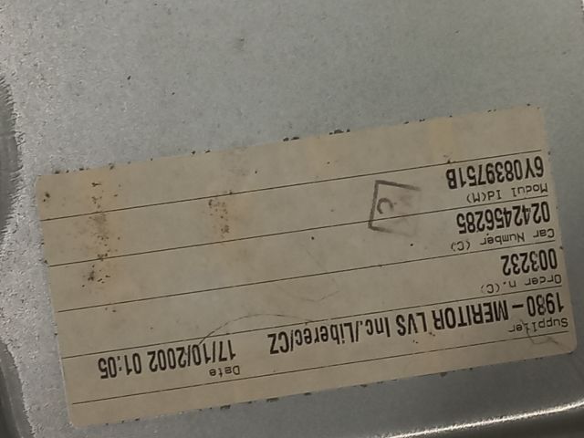 bontott SKODA FABIA I Bal hátsó Ablakemelő Szerkezet (Mechanikus)