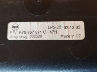 bontott SKODA FABIA I Csomagtér Roló