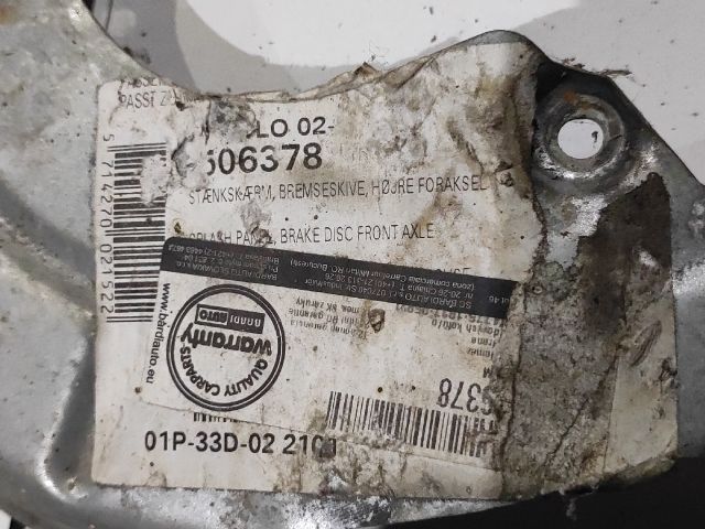 bontott SKODA FABIA I Fék Porvédő Lemez (Pozíciófüggetlen)