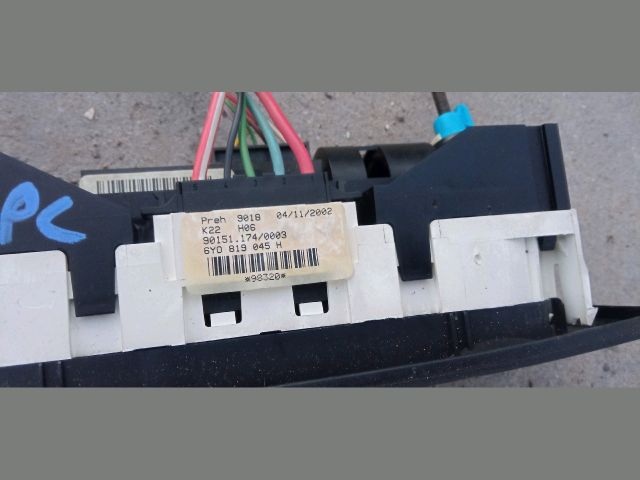 bontott SKODA FABIA I Fűtéskapcsoló (Nem klímás)