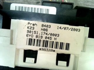 bontott SKODA FABIA I Fűtéskapcsoló