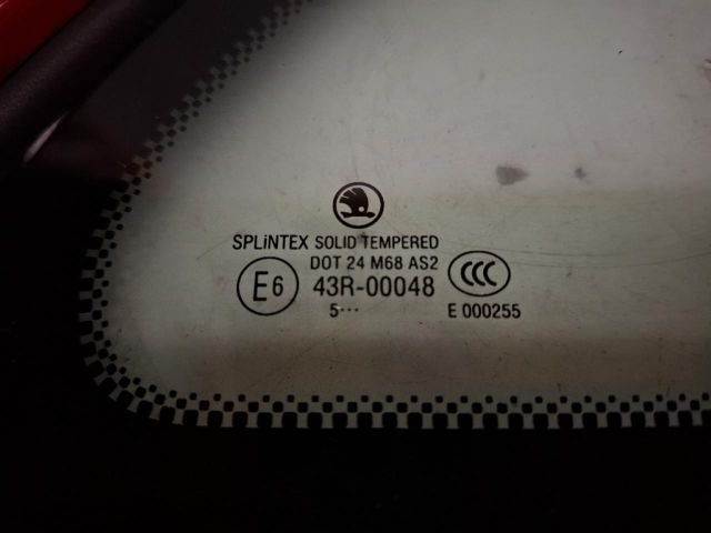 bontott SKODA FABIA I Jobb C Oszlop Oldalablak Üveg