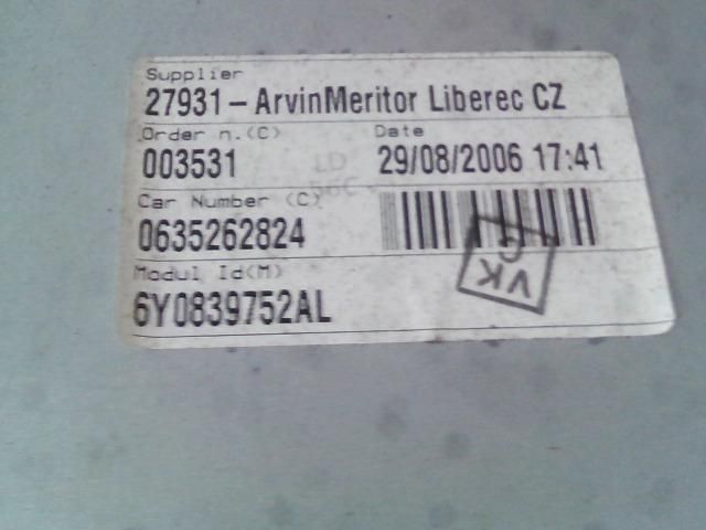 bontott SKODA FABIA I Jobb első Ablakemelő Szerkezet (Mechanikus)