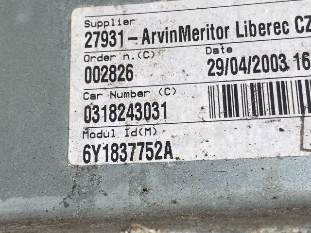 bontott SKODA FABIA I Jobb első Ablakemelő Szerkezet (Mechanikus)