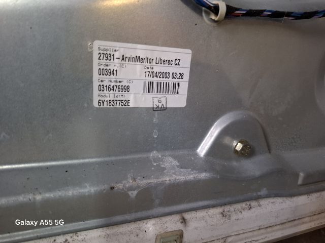 bontott SKODA FABIA I Jobb első Ajtó (Részeivel)