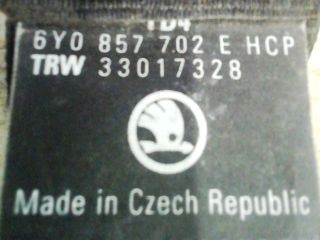 bontott SKODA FABIA I Jobb első Biztonsági Öv