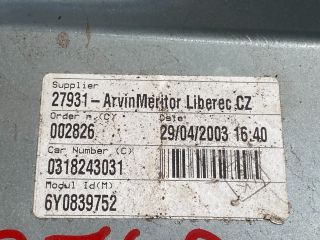 bontott SKODA FABIA I Jobb hátsó Ablakemelő Szerkezet (Mechanikus)