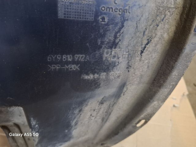 bontott SKODA FABIA I Jobb hátsó Dobbetét (Kerékjárati, Műanyag)