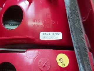 bontott SKODA FABIA I Jobb Hátsó Lámpa