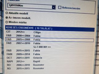 bontott SKODA FABIA I Klíma Relé