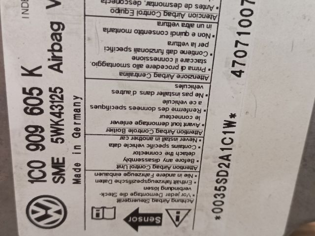 bontott SKODA FABIA I Légzsák Elektronika