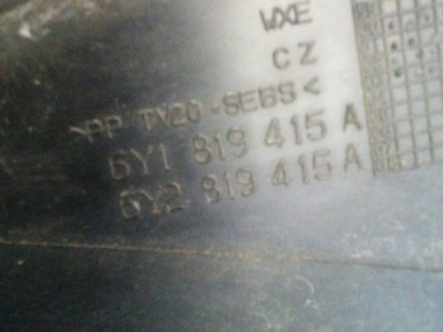 bontott SKODA FABIA I Levélrács