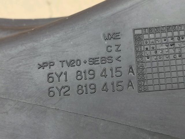 bontott SKODA FABIA I Levélrács