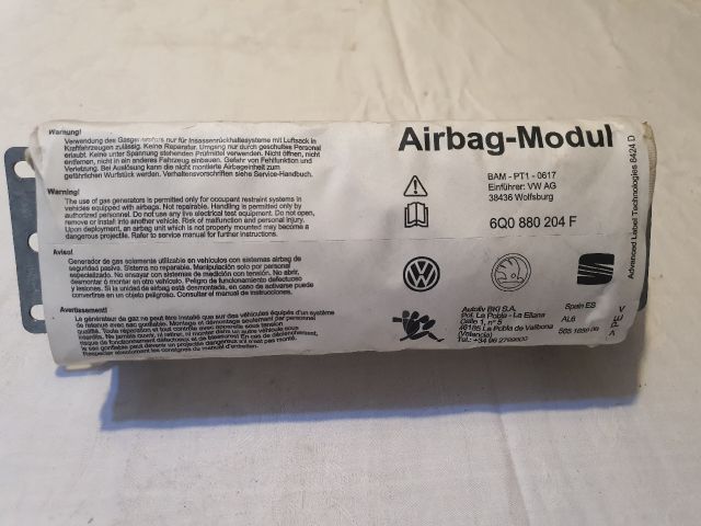 bontott SKODA FABIA I Utasoldali Légzsák