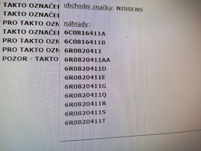 bontott SKODA FABIA II Klímahűtő Radiátor