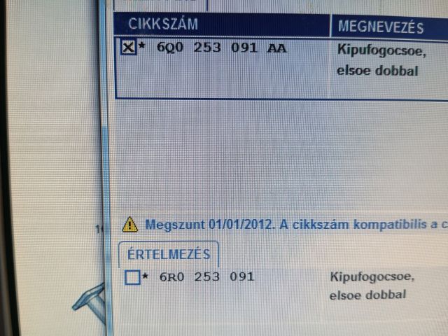 bontott SKODA FABIA II Középső Kipufogó Dob