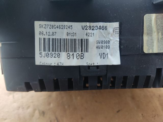 bontott SKODA FABIA II Kilométeróra