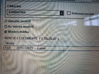 bontott SKODA FABIA II Motorvezérlő