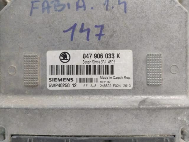bontott SKODA FABIA II Motorvezérlő